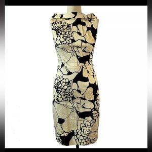 50%offw❤️ David Meister 4 Pucci-Style Print cotton Sheath Dress boat neck USA